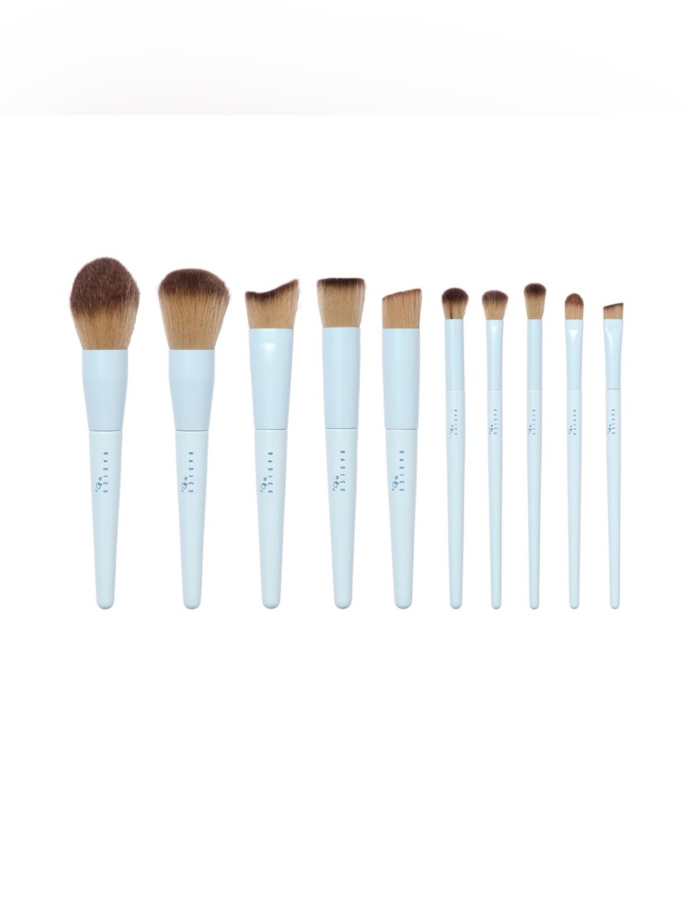Basics by B - Luxury Vegan Makeup Brush Set Professional, Soft Bristles